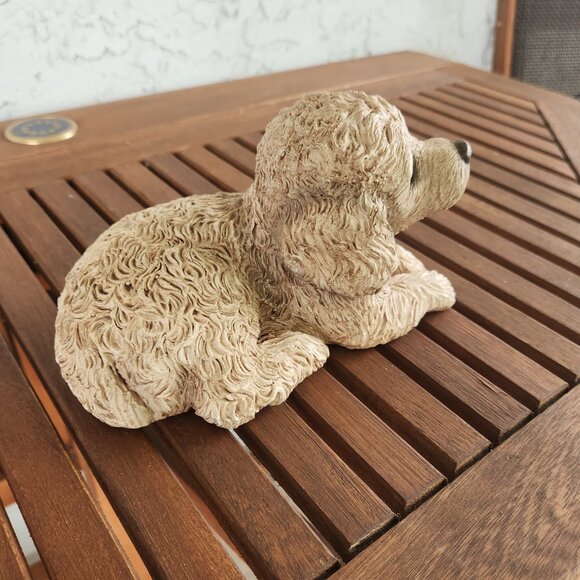 Sandicast Dog Figurine Realistic Puppy Sculpture, 8” Long x 5” High Collectible - Picture 11 of 15